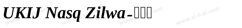 UKIJ Nasq Zilwa字体转换